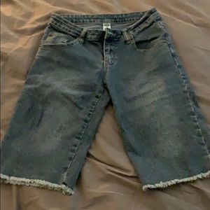 Prana denim shorts, size can